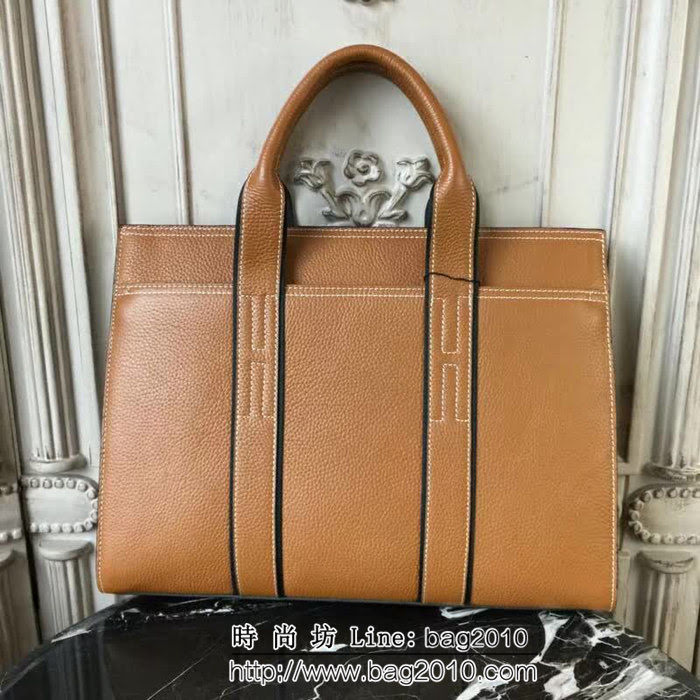 HERMES愛馬仕 最新款 原版牛皮 經典時尚 男士公事包 可手提斜挎 8823-1 JD1221